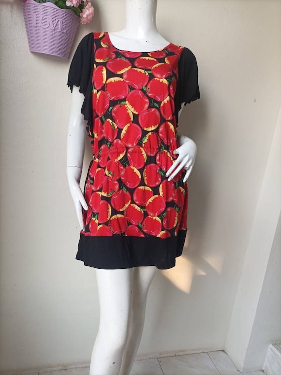 Dolly Girl by Anna Sui Mini Dress. Print Mini Dress Size 2