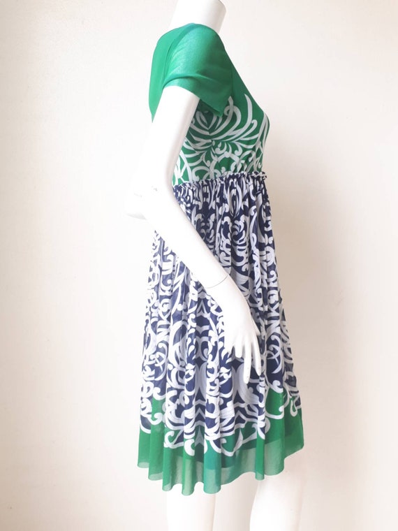 Vintage 90s Mesh Dress by Vivienne Tam Size 0( XS… - image 4