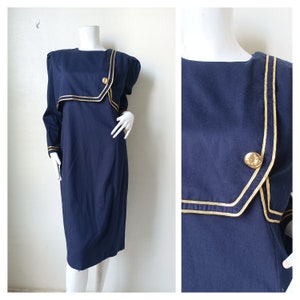 Jessica Howard Navy blue dress Size will sit M