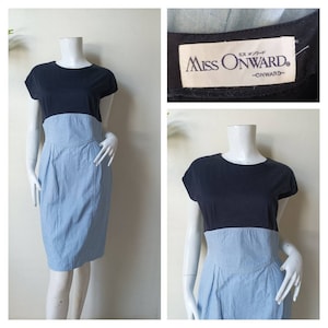 Vintage Miss Onward Cotton dress - size 9 Medium