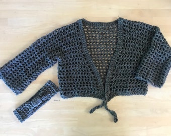 Shrug and Headband Set