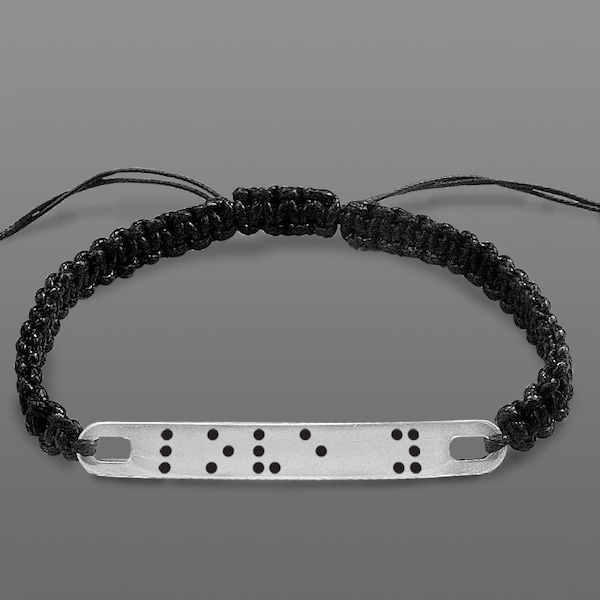 Braille bracelet men Braille men bracelet Braille jewelry Custom braille bracelet Personalized braille Secret message Braille gift