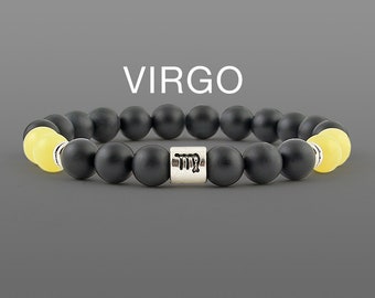 Virgo zodiac bracelet Birthstone September Birthstone Virgo bracelet Zodiac jewellery Men bracelet Astrology bracelet Zodiac gift Virgo gift