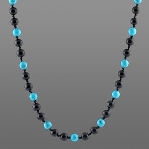 Mens beaded necklace Agate necklace Male necklace Mens tribal necklace Man Ethnic necklace Tribal Jewelry Black onyx necklace for men choker