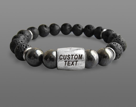 Etsy mens hotsell personalized bracelet