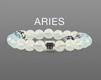 Vädurens stjärnteckenarmband Månstensarmband Stjärnteckenspärlarmband Vädurens födelsesten Stjärnteckenarmband Astrologiarmband Födelsestensarmband