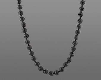 Mens necklace Black lava necklace Lava rock necklace Black necklace Black men necklace Surfer necklace Surfer choker Gift ideas for him