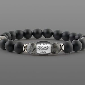 Man engraved bracelet Personalized bracelet for man bracelet custom bracelet text bracelet initial bracelet man gift for boyfriend husband