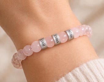 Kids name bracelet for mom Women Personalized bracelet Children name bracelet for wife Mom bracelet custom bracelet Initial bracelet