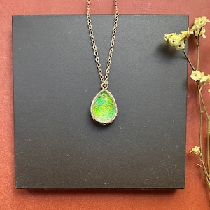 Fire opal necklace Small Opal pendant with 18k gold chain