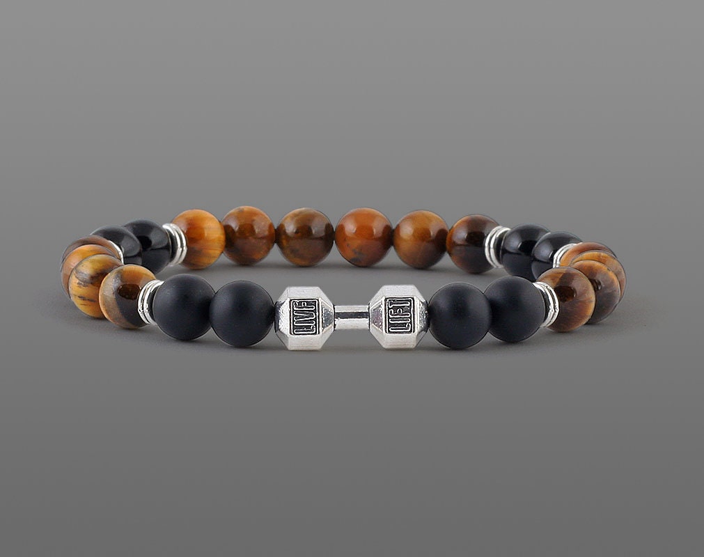 fitness bracelet black matte bracelets athletic bracelet power