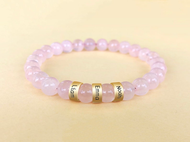 New Mom gift Birthday Mom gift Custom kids name bracelet for mom Grandma Valentines Day gift image 5