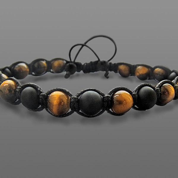 Bracelet Shamballa Ajustable – Style Tibétain, Perles, Homme Ou Femme