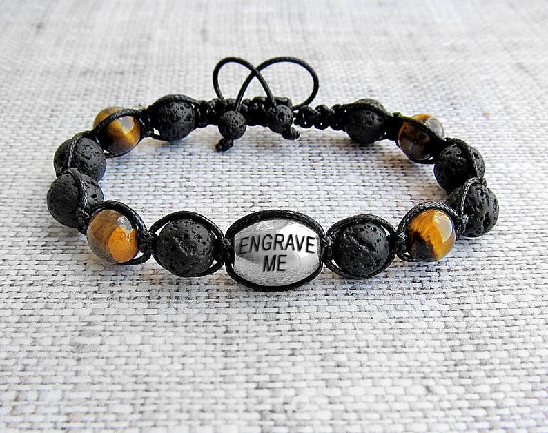 Naam armband mannen gepersonaliseerde armband voor hem | Etsy
