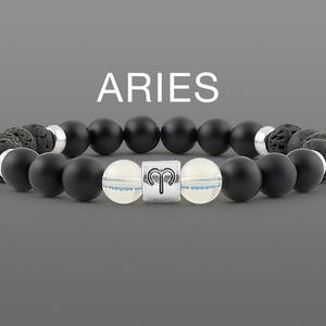 Men Aries zodiac bracelet Black bracelet Zodiac jewelry Aries birthstone Zodiac sign bracelet Astrology bracelet Birthstone bracelet