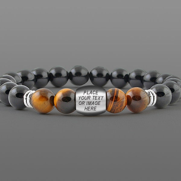 HerrenArmband Herren graviert Armband Personalisiertes Armband Personalisiertes Armband Herren Initial Armband