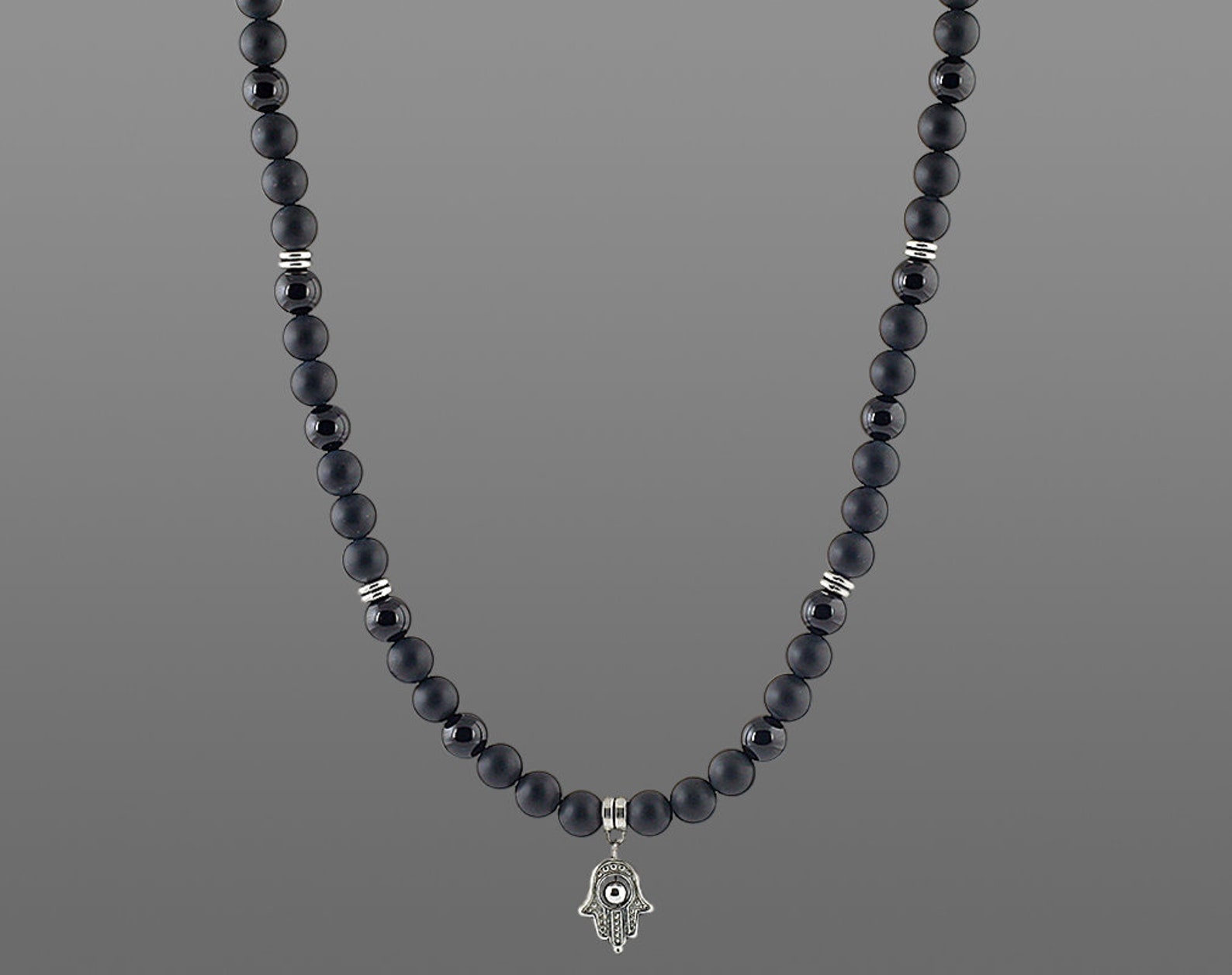 Mens Hamsa Necklace Mens Necklace Hamsa Hand Necklace Hands of Etsy