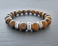Mens gift Mens beaded name bracelet Mens name bracelet Dad bracelet with kids names Child name bracelet for dad product logo