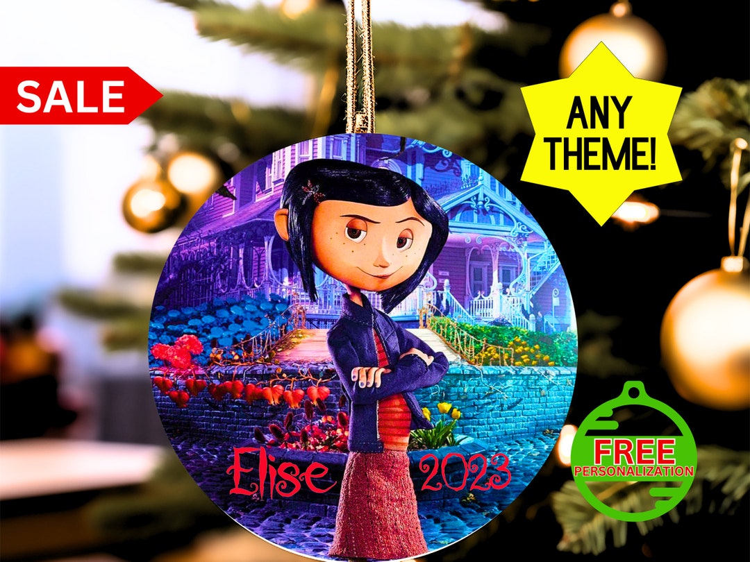 Coraline Christmas Ornament 