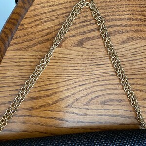 Whiting and Davis vintage mesh purse black and gold 1960's. image 6