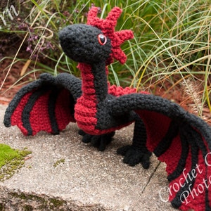Dragon pattern, Triplet Dragon Crochet Pattern, Dragon toy Pattern image 5