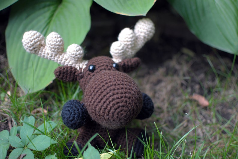 Moose ,Baby Moose, Custom, Baby Moose, Crochet Moose, Elbert the Moose image 8