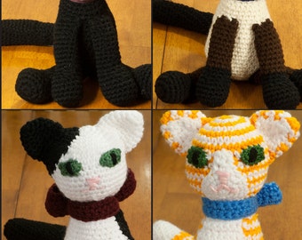 Custom Made Crochet Cat