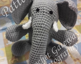 Elephant, Baby Elephant, crochet elephant, pattern, elephant crochet pattern