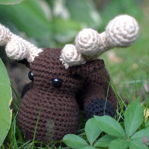 Moose ,Baby Moose, Custom, Baby Moose, Crochet Moose, Elbert the Moose image 3