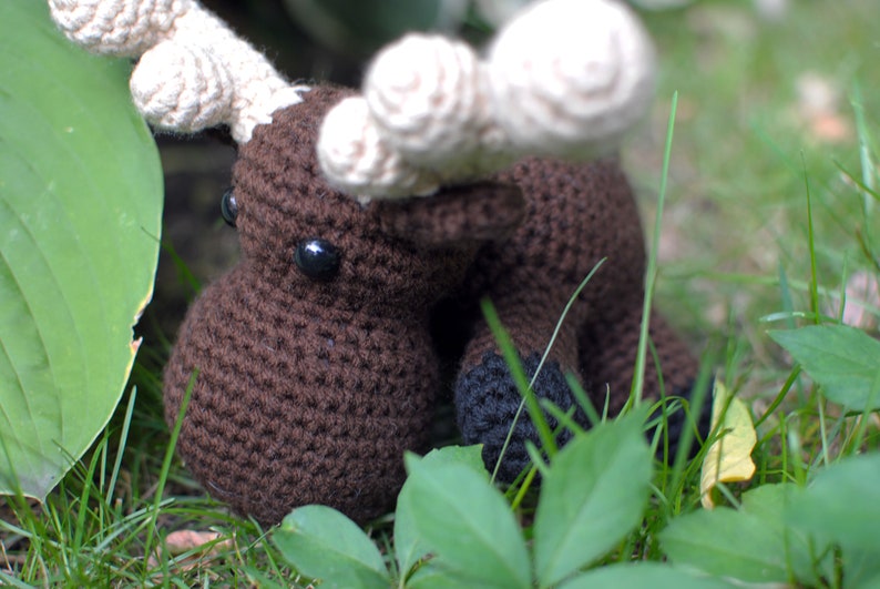 Moose ,Baby Moose, Custom, Baby Moose, Crochet Moose, Elbert the Moose image 6