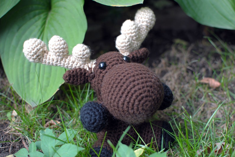 Moose ,Baby Moose, Custom, Baby Moose, Crochet Moose, Elbert the Moose image 7