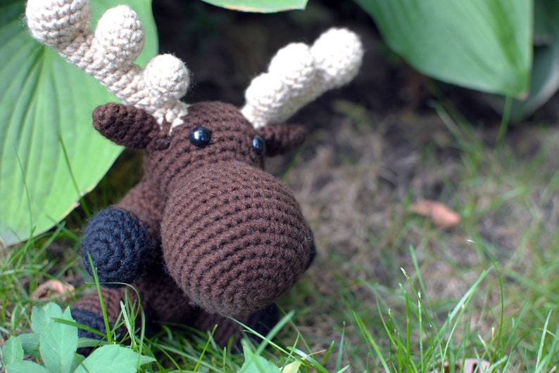 Moose ,Baby Moose, Custom, Baby Moose, Crochet Moose, Elbert the Moose image 5