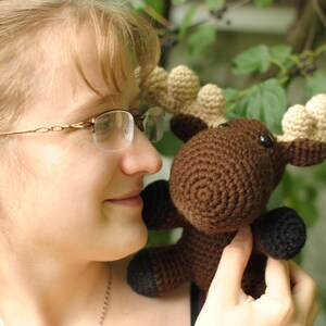 Moose ,Baby Moose, Custom, Baby Moose, Crochet Moose, Elbert the Moose image 10