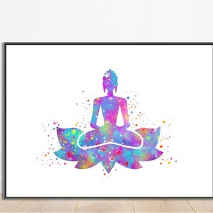 Buddha... Yoga Poster. Inspirational Wall Decor. Home Decor. Printable Wall Art. Everyday Yoga...