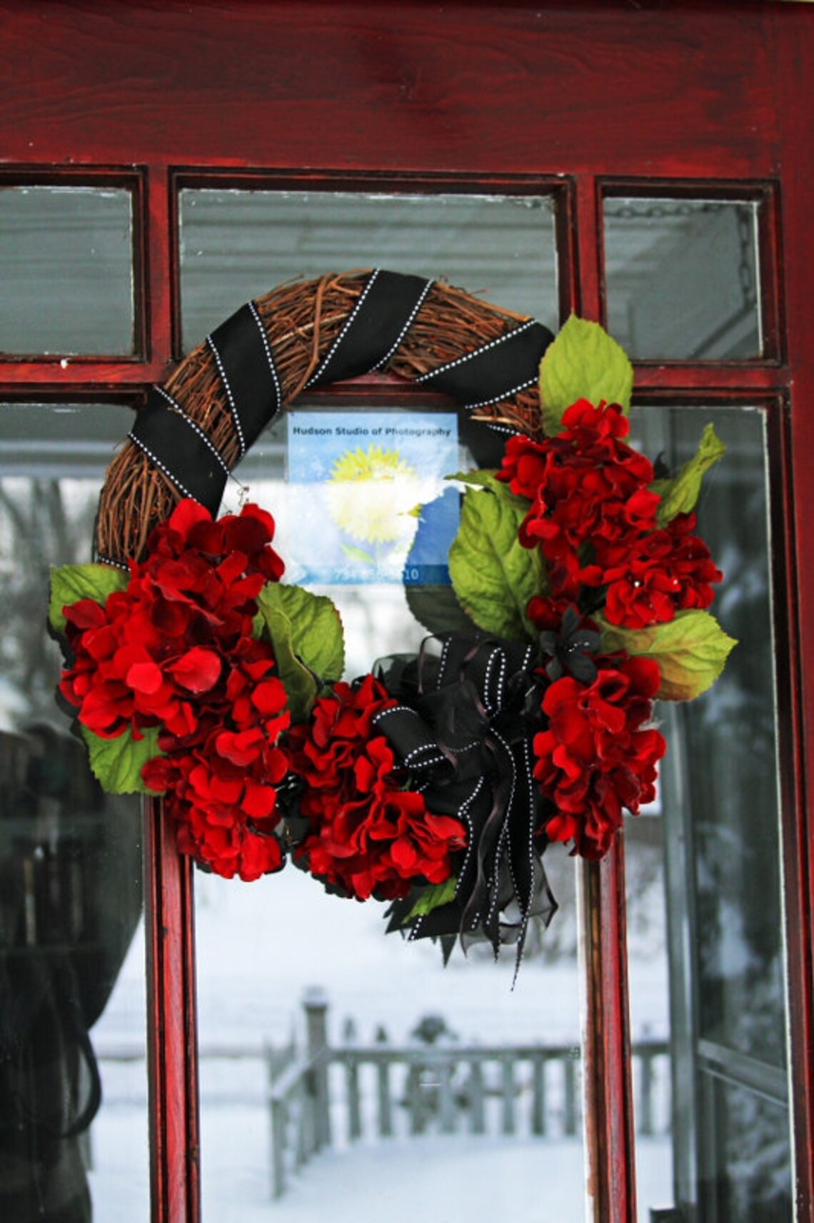 Geranium Mourning Wreath Etsy