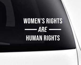 Women's Rights ARE Human Rights Decal