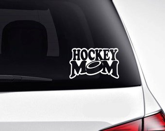 Hockey Mom Adhesive Decal 5" Decal