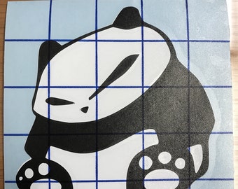 Angry Panda 4.5x5 Decal