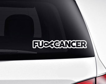 FU Cancer Vinyl Decal