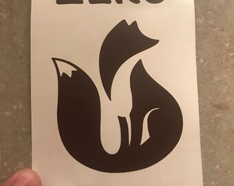 Zero FOX Given Custom Vinyl Decal