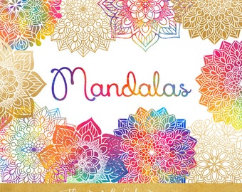 Download Rainbow Mandala Etsy