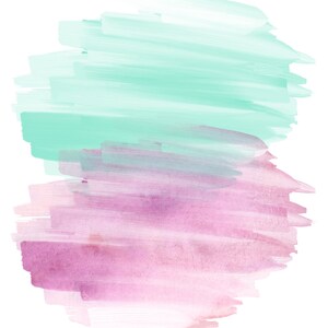 Watercolor Marker Clipart Set: Abstract Paint Graphics (Digital Download) image 2