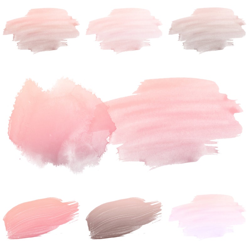 Download Blush & Rose Gold Decorations Clipart Set Watercolor ...