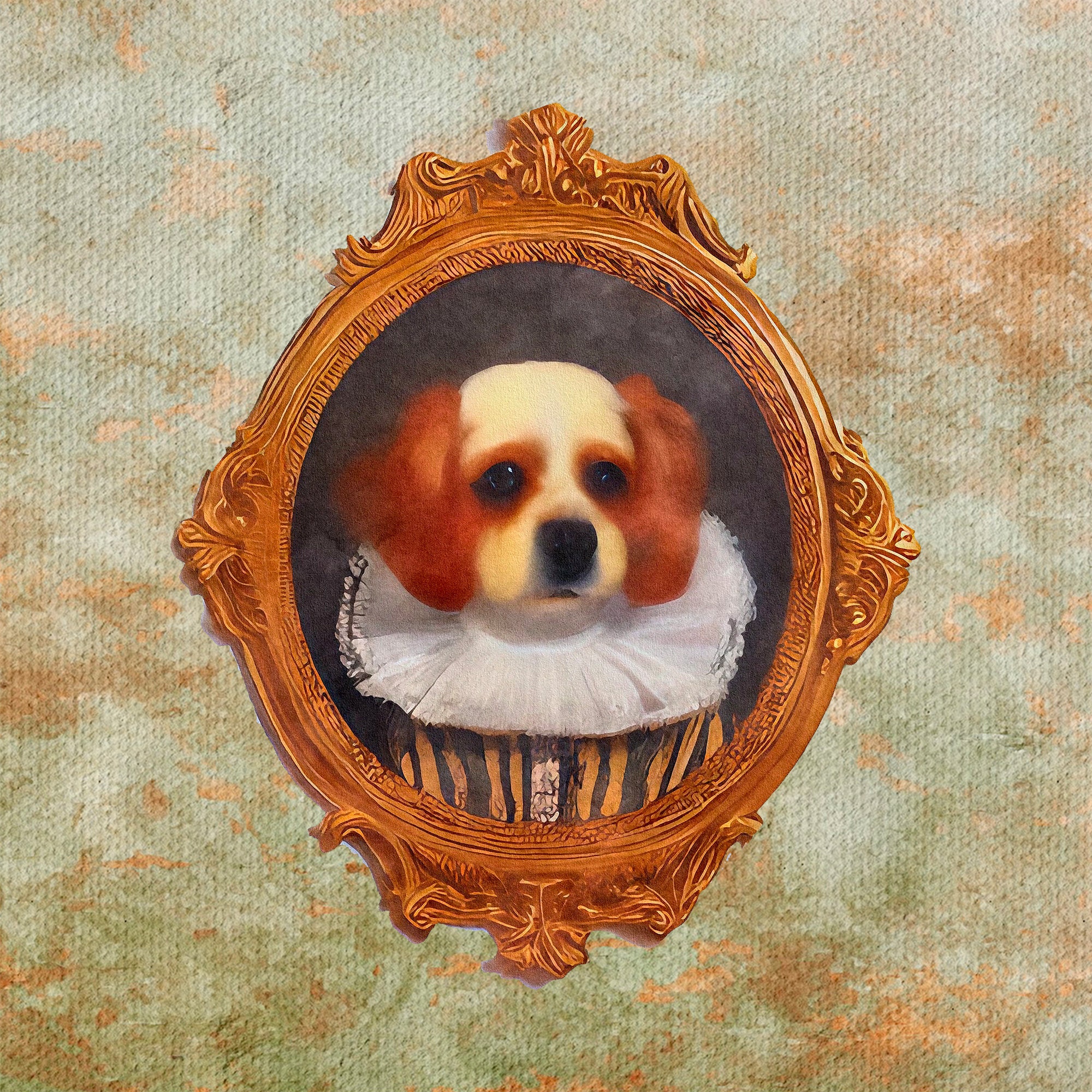 Victorian Pet Portraits Clipart Set Flat Clipart Graphics Etsy