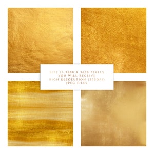 Digital Scrapbook Paper Set - Printable Craft Papers - Gold Foil ...