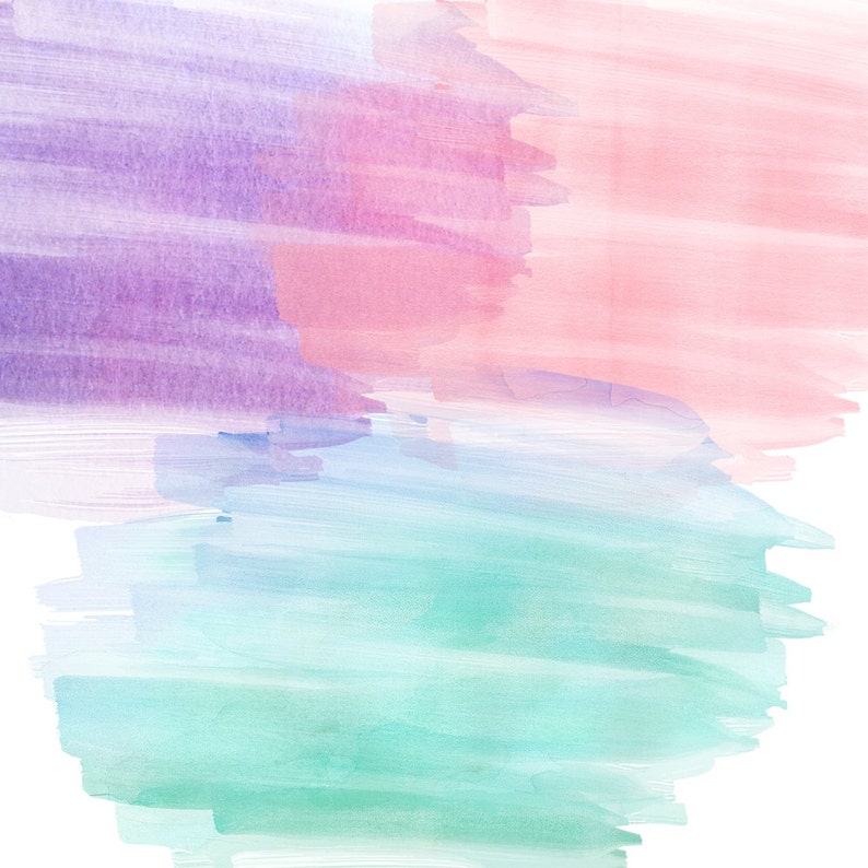 Watercolor Marker Clipart Set: Abstract Paint Graphics (Digital Download) image 4