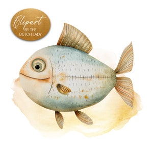Cute watercolor beige ocean clipart set. Kids illustration style digital images with a sea and ocean theme in muted colors. Animals, mermaid, waterplants, coral, sailboats, waves, seashell. 25 PNG files for personal & commercial creative projects.