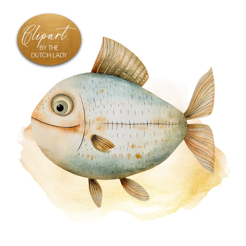 Cute watercolor beige ocean clipart set. Kids illustration style digital images with a sea and ocean theme in muted colors. Animals, mermaid, waterplants, coral, sailboats, waves, seashell. 25 PNG files for personal & commercial creative projects.