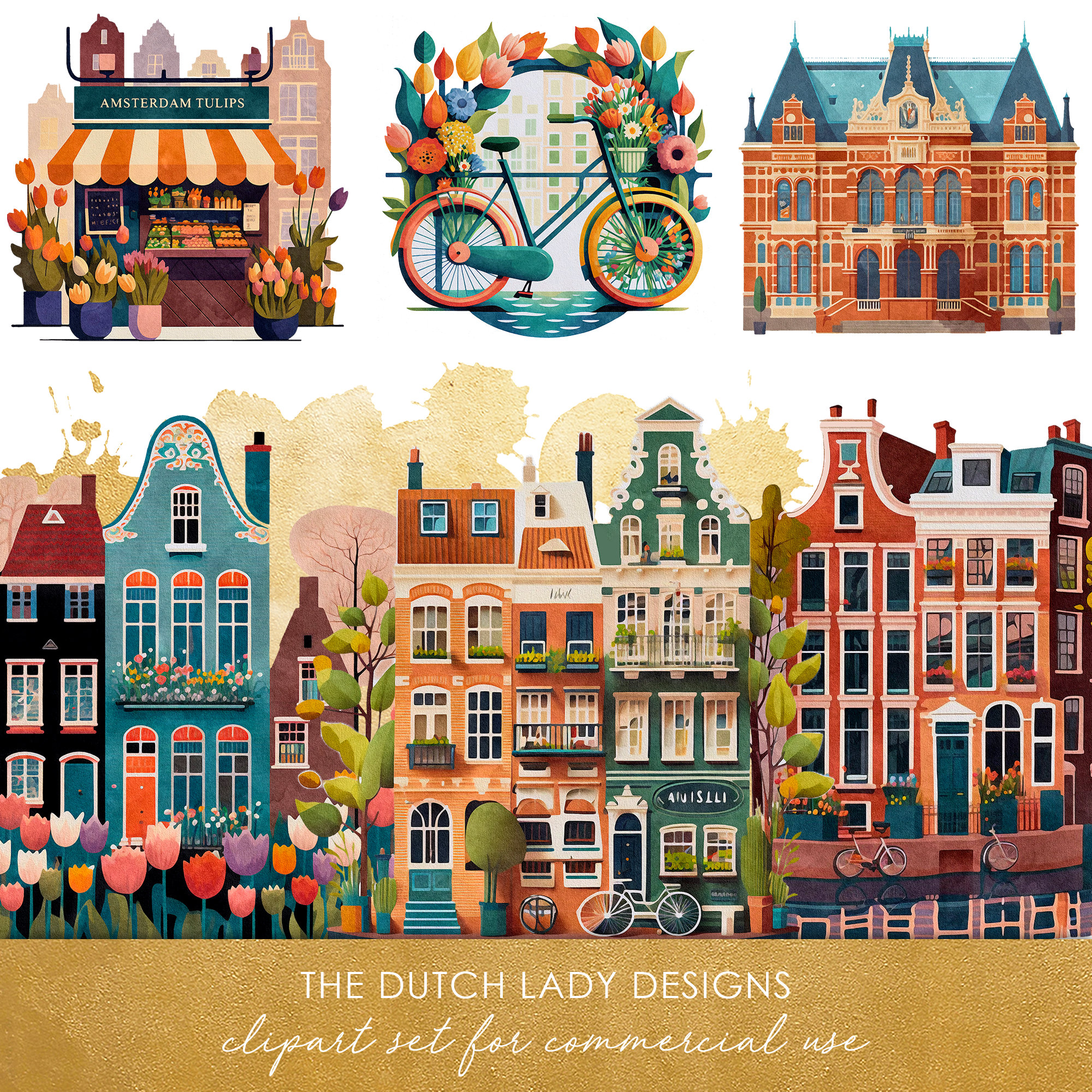 Dutch Houses Print - Etsy