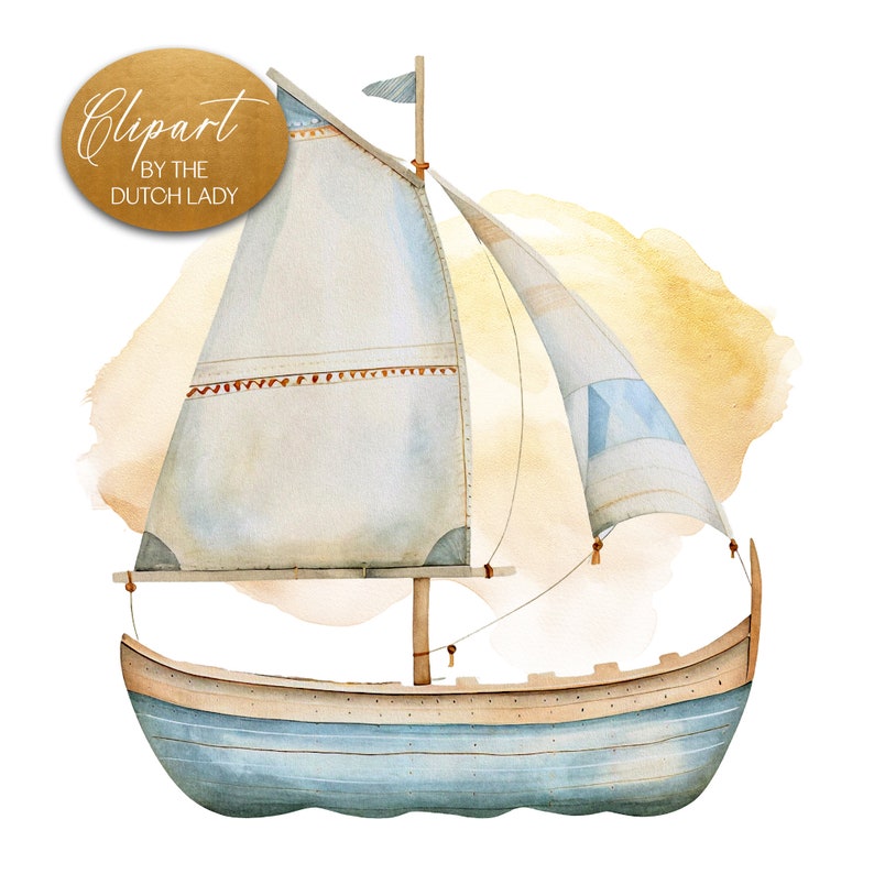 Cute watercolor beige ocean clipart set. Kids illustration style digital images with a sea and ocean theme in muted colors. Animals, mermaid, waterplants, coral, sailboats, waves, seashell. 25 PNG files for personal & commercial creative projects.